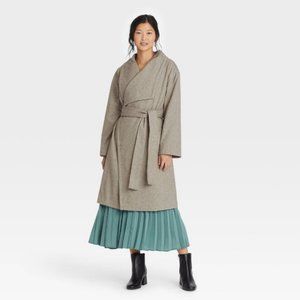 Women's Knit Wrap Coat